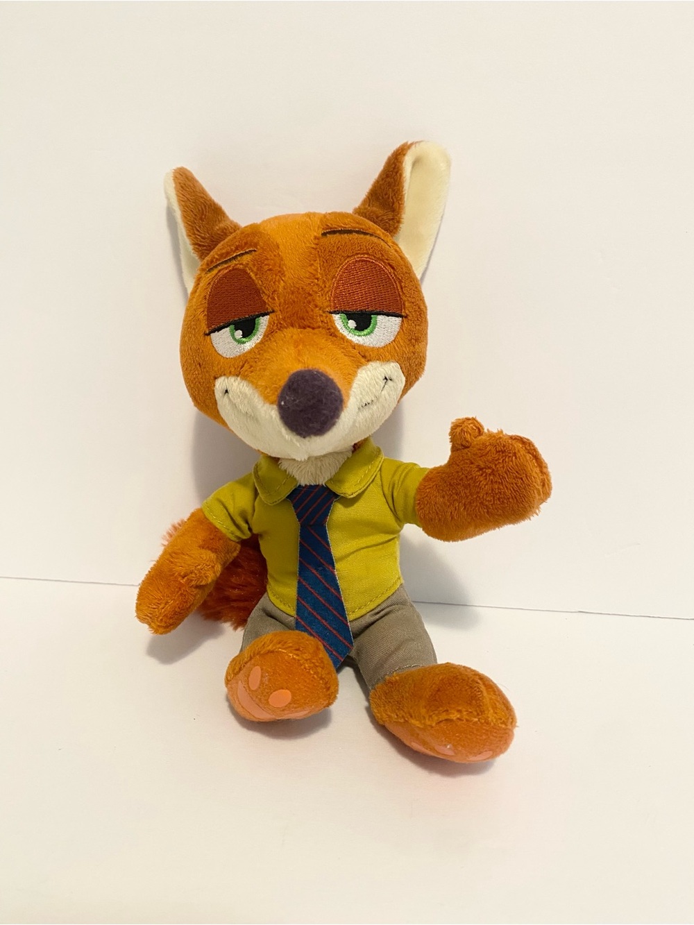 Disney Zootopia Nick Wilde Plush Toy Fox 8” Stuffed Animal Movie Figure